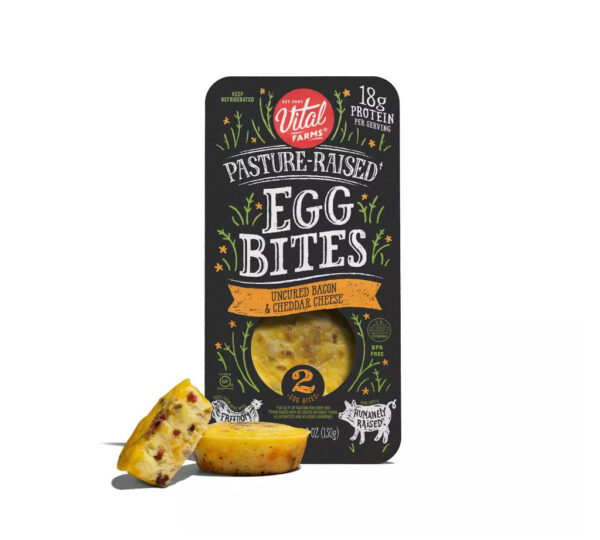 Vital Farms Pasture-Raised Egg Bites Bacon & Cheddar - Görsel 3