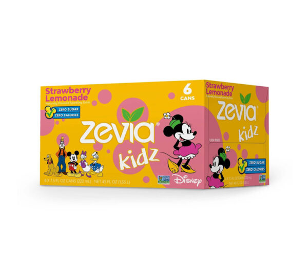 Zevia Kidz Strawberry Lemonade Zero Calorie Soda - Görsel 3